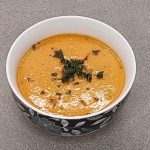 Kürbiscremesuppe mit extra Protein